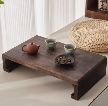 Table de lit en bois rectangulaire pliable pour méditation