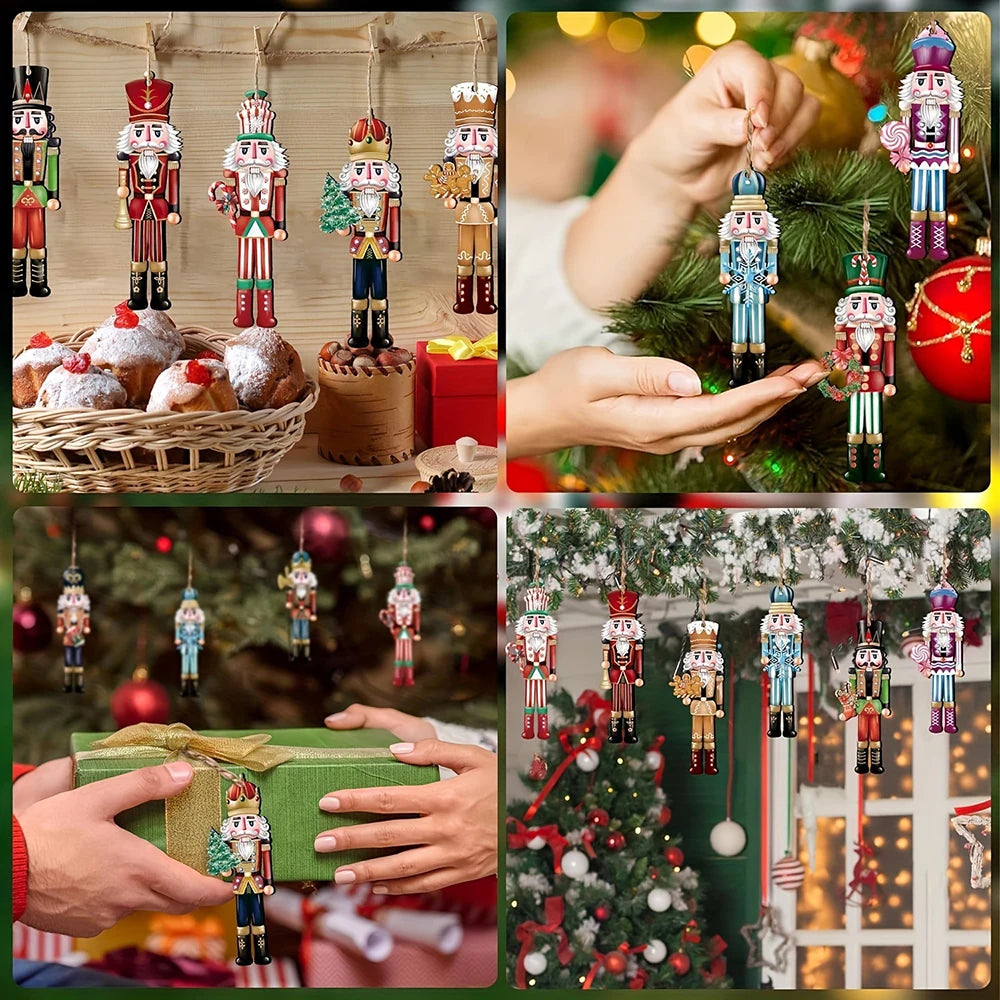 Ensemble casse-noisette en bois, 12 pièces - Décoration de Noël