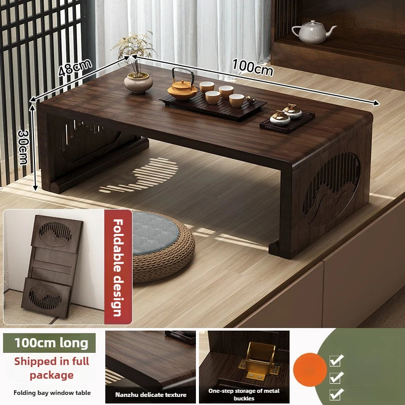 Table basse pliable pour balcon - Petite table à thé pratique