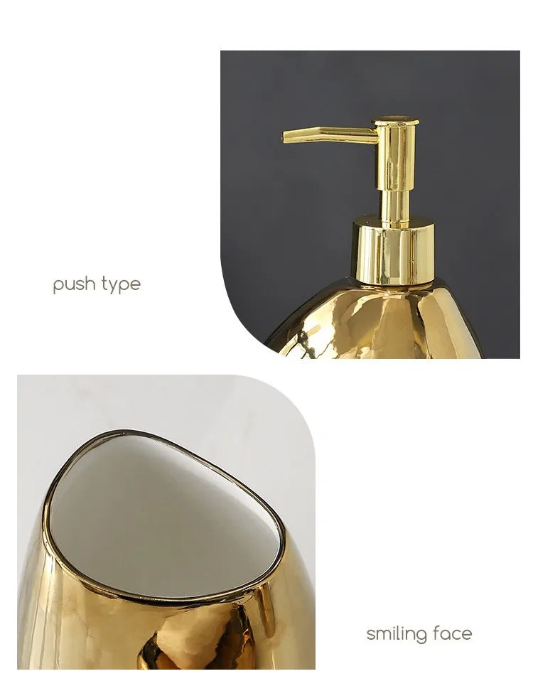 Set d'accessoires de salle de bains en céramique chinoise élégante