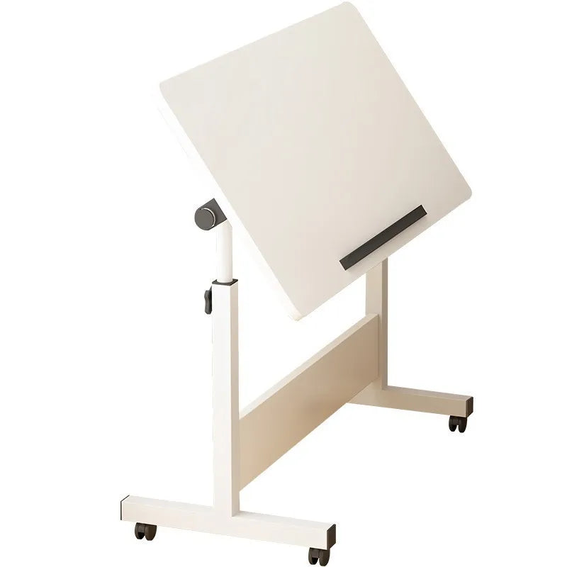 Table pliante mobile avec rouleaux - Table de chevet polyvalente