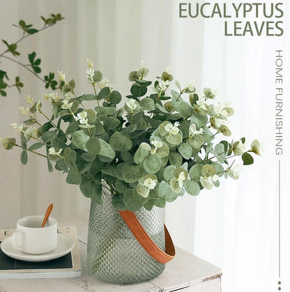 Tiges d'Eucalyptus Artificielles pour Décoration de Salon - 5/10/20 pièces