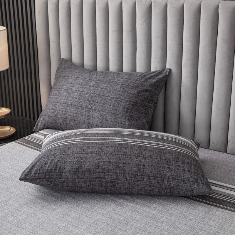 Ensemble de draps King Size 100% Polyester, 3 pièces avec élastique