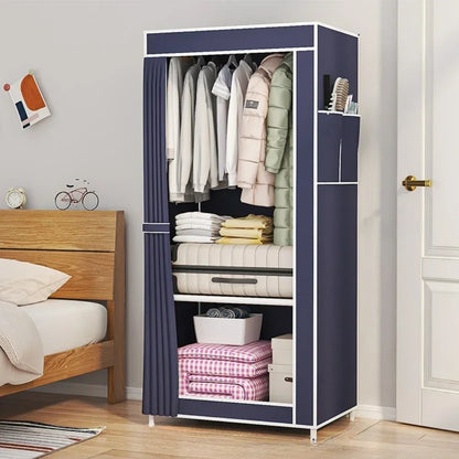 Armoire pliable en tissu minimaliste pour rangement de vêtements