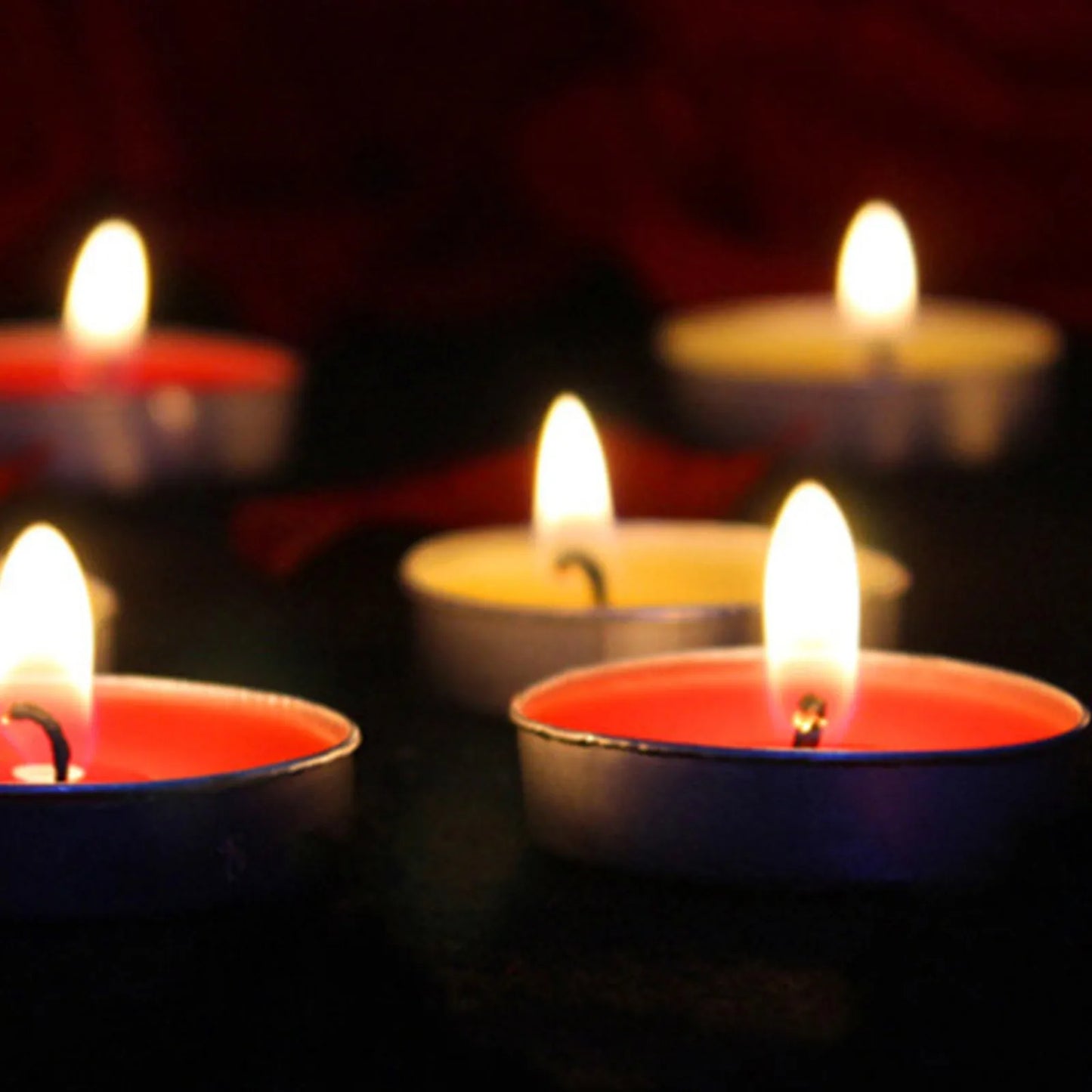 Bougies parfumées à la citronnelle - Lot de 50, anti-insectes et romantiques