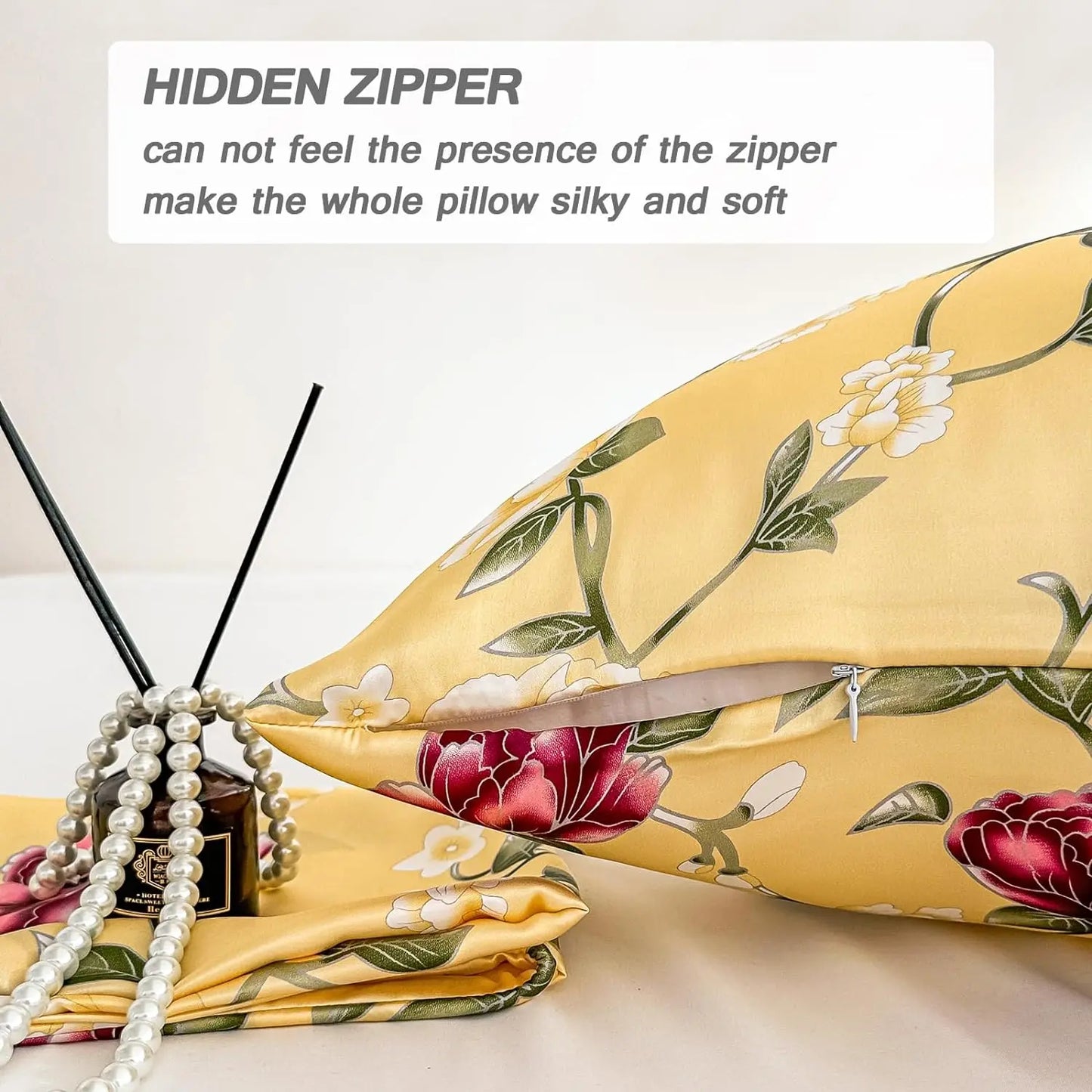 Taie d'oreiller en mûrier naturel, douce et rafraîchissante 100%