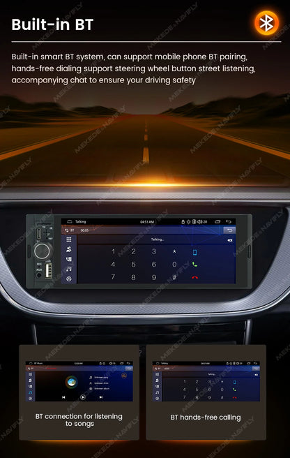 Autoradio 1Din sans fil CarPlay & Android Auto - Écran 6.86'' HD