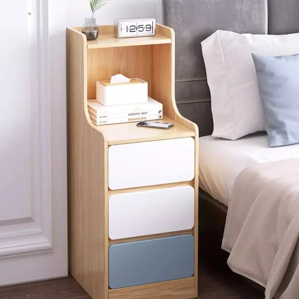 Table de Nuit Moderne - Rangement Multicouches Pratique pour Chambre