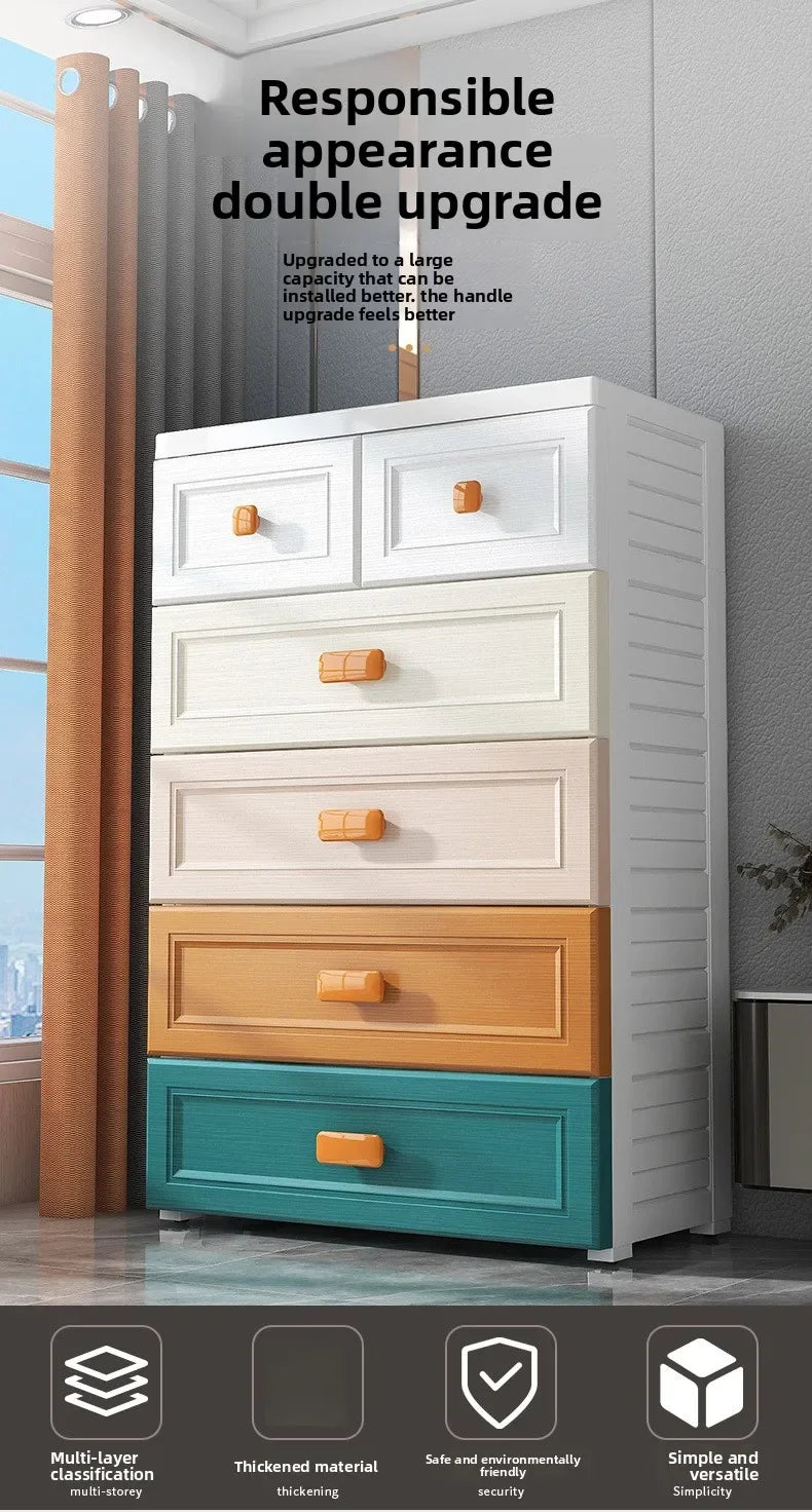 Armoire de rangement blanche à tiroirs - 50 casiers en plastique