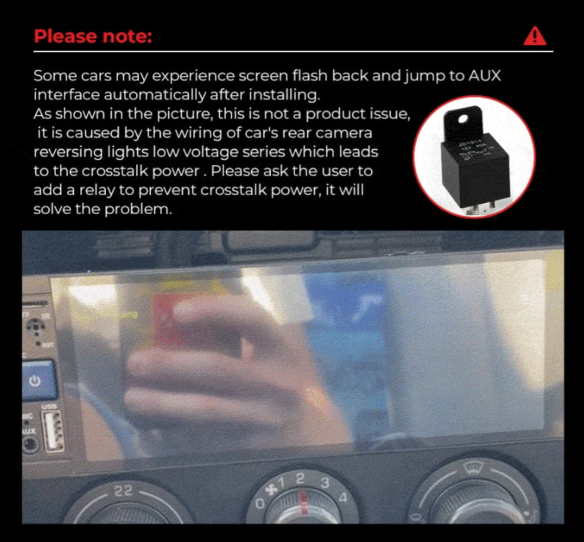 Autoradio 1Din sans fil CarPlay & Android Auto - Écran 6.86'' HD