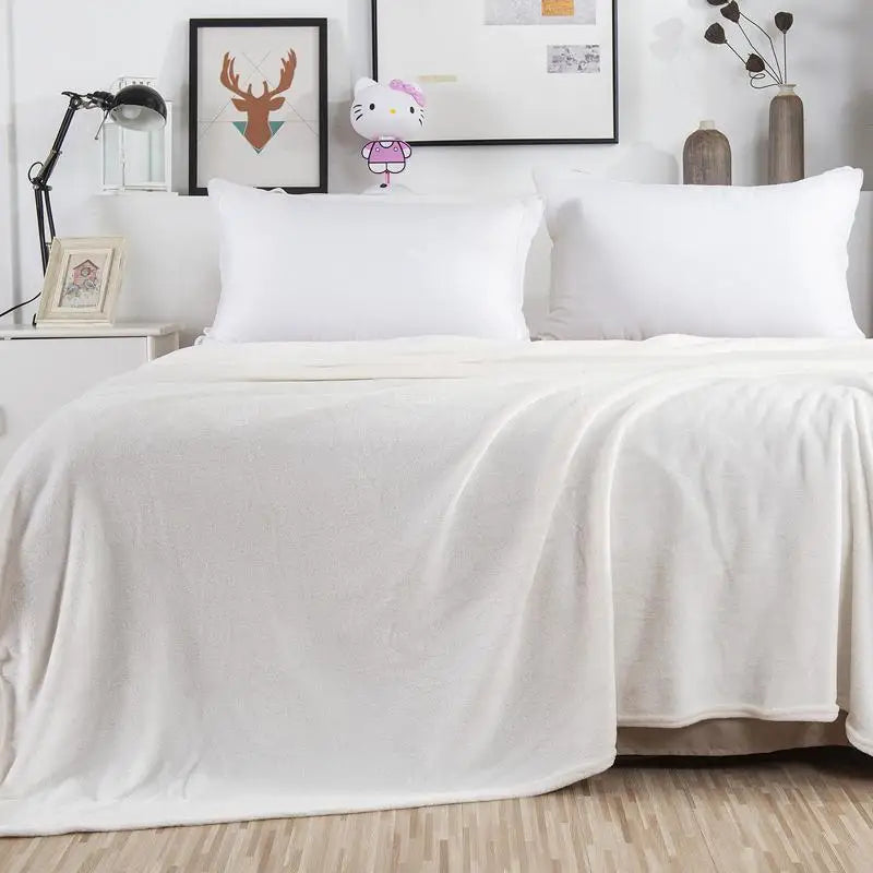 Couverture en flanelle polaire douce - Imprimé léopard et zèbre