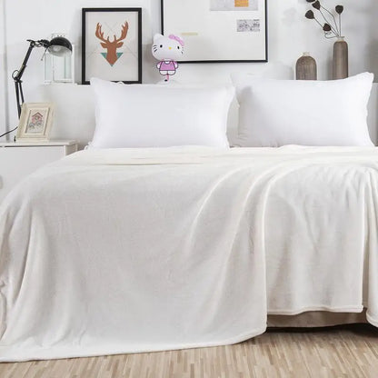 Couverture en flanelle polaire douce - Imprimé léopard et zèbre