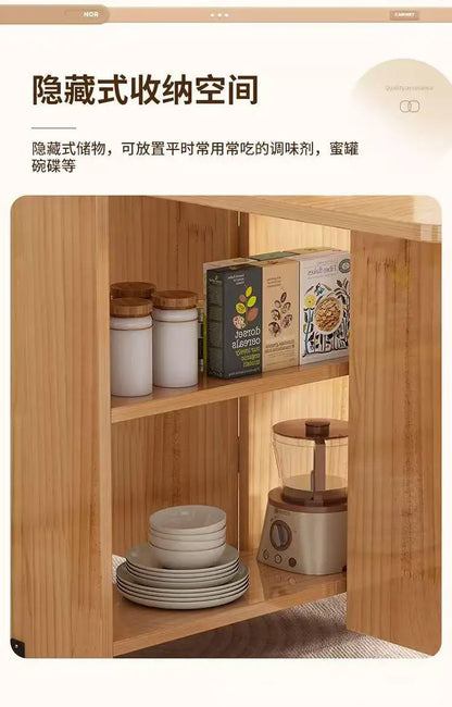 Table à Manger Pliante en Bois Massif - Table Rectangulaire Multifonction