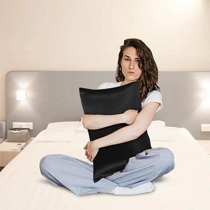 Taie d'oreiller en satin doux pour cheveux et peau - Standard, 2 pièces