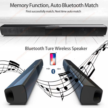 Haut-parleur Bluetooth puissant pour TV, ordinateur et voiture