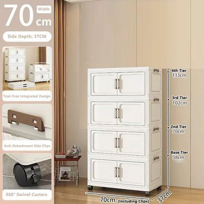 Armoire de rangement pliable pour vêtements de bébé et enfants