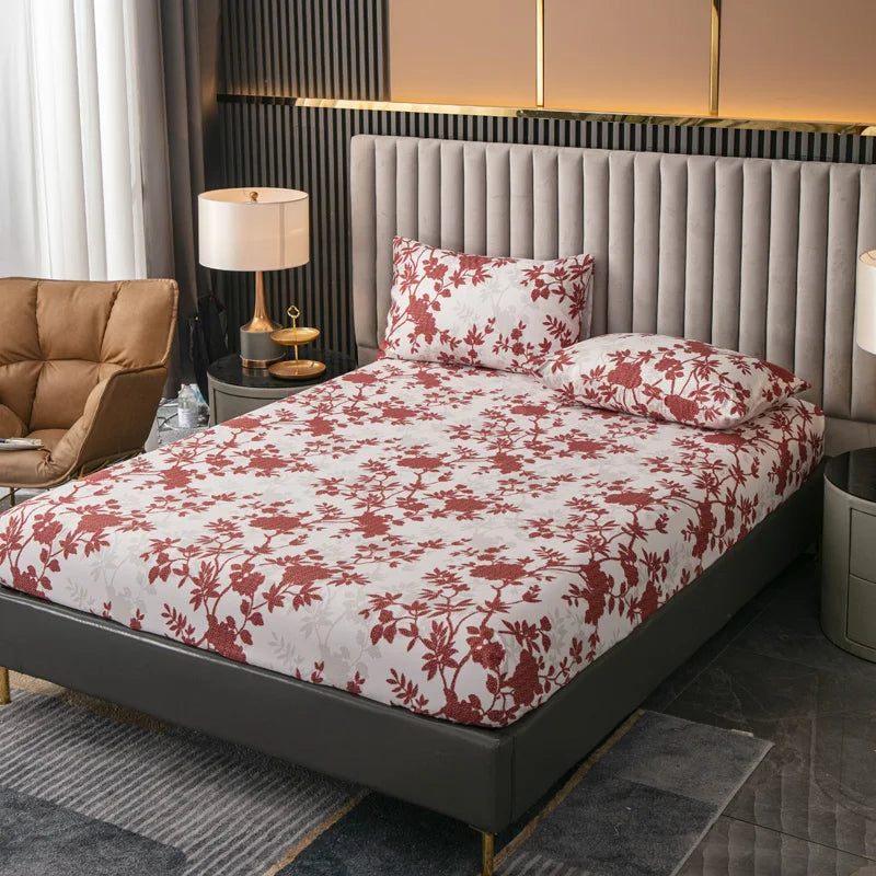 Ensemble de draps King Size 100% Polyester, 3 pièces avec élastique