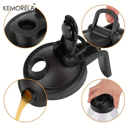 KEMORELA Pichet en Verre 64Oz avec Poignée et Couvercle - Ensemble Pratique