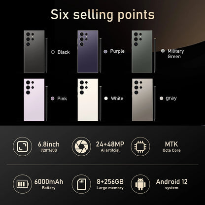 S25 Pro - Smartphone Android 6.8'' 8GB/256GB, Double SIM, 6000mAh