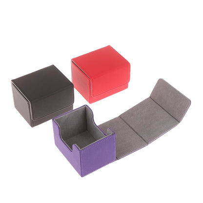 Boîte de rangement PU pour cartes de jeu - Organisateur portable