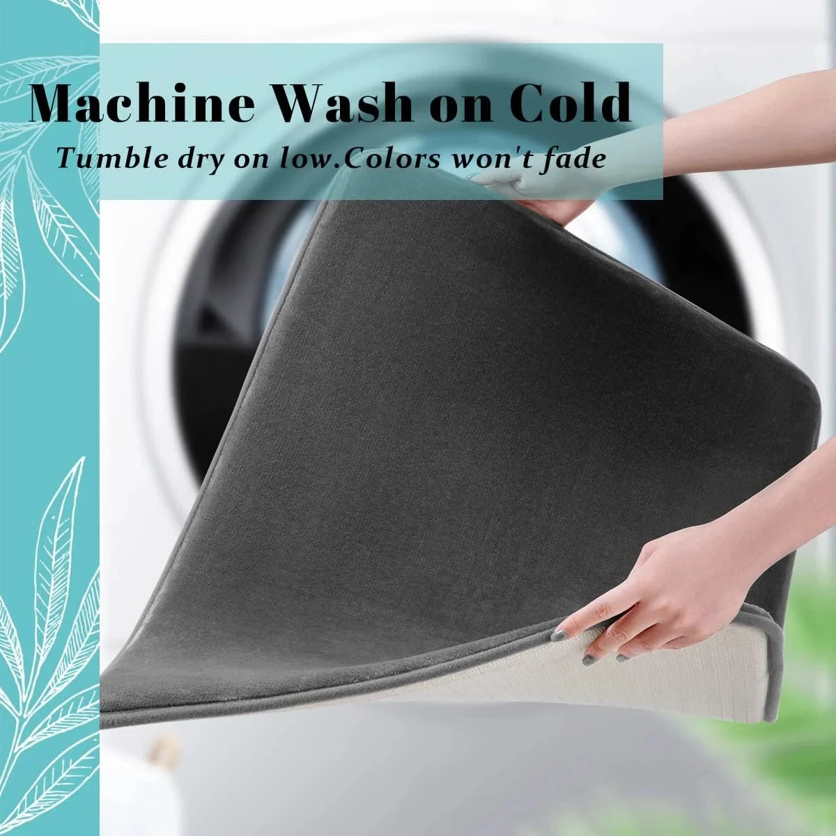 Tapis de bain antidérapant en velours corail - Confort et style