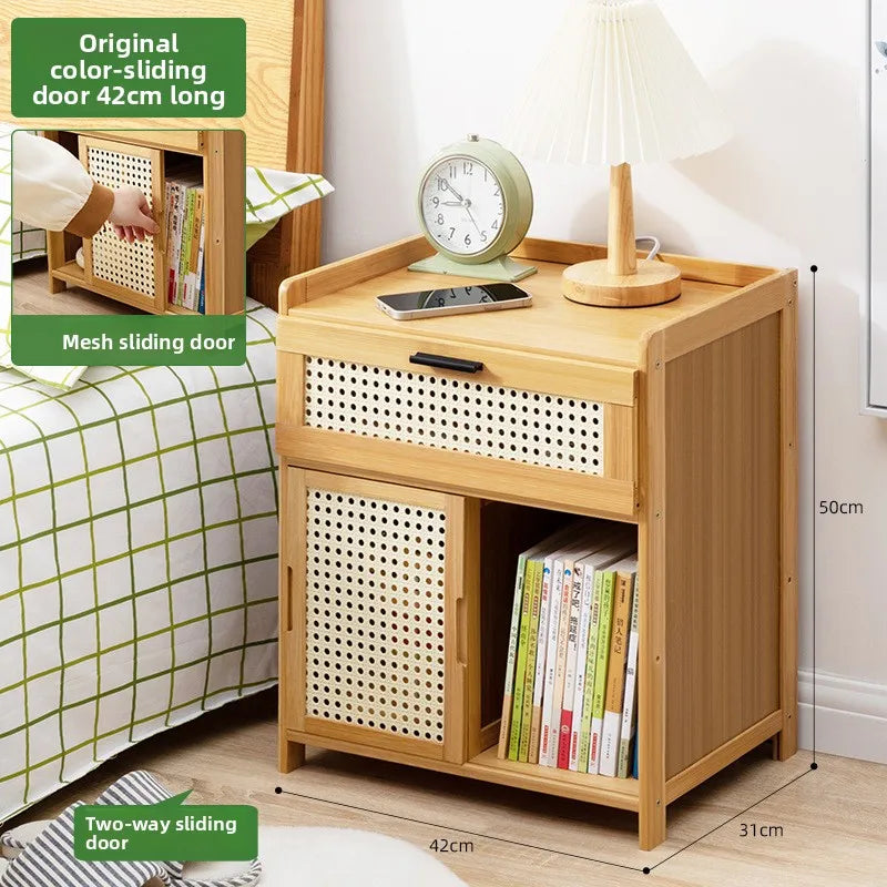 Table de chevet avec tiroir - Armoire de rangement élégante