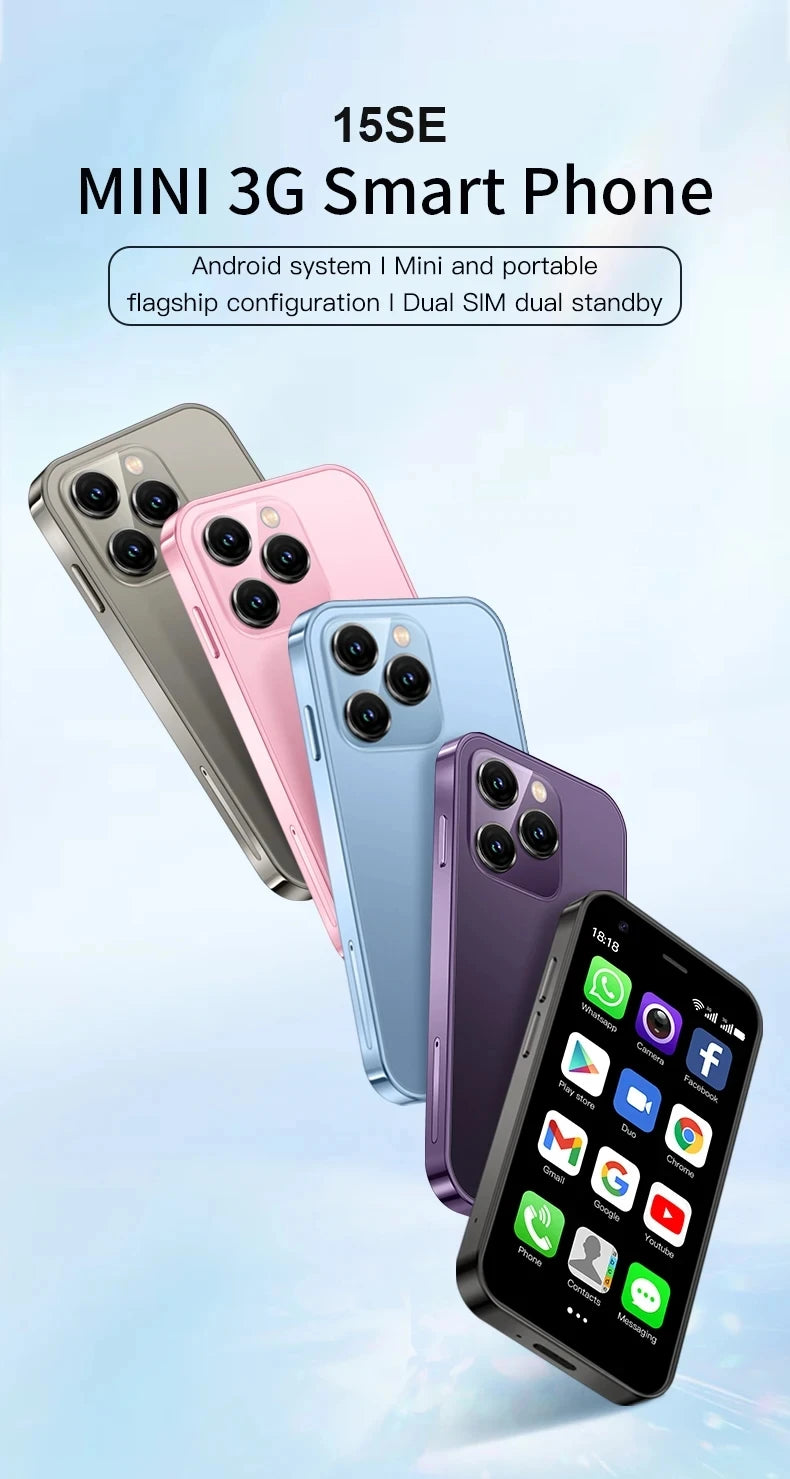 Mini Smartphone SERVO 15SE - 3G Android, WiFi & Hotspot Portable