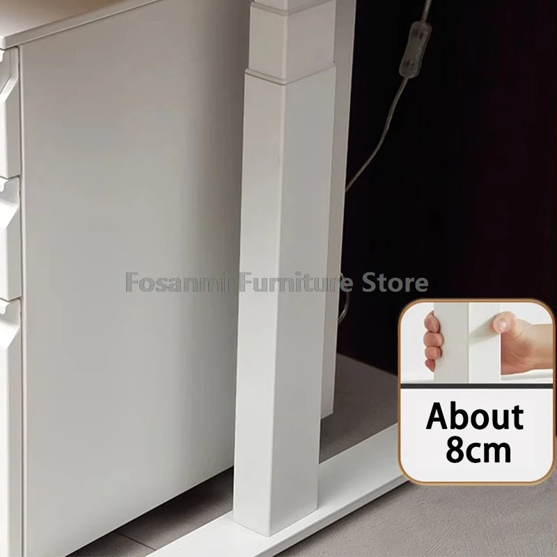 Bureau debout électrique L, réglable, moderne pour bureau et étude