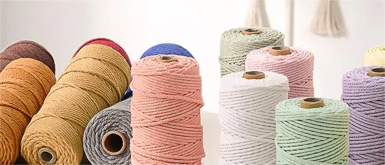 Corde en coton naturel 4mm pour macramé - 10m de créativité DIY
