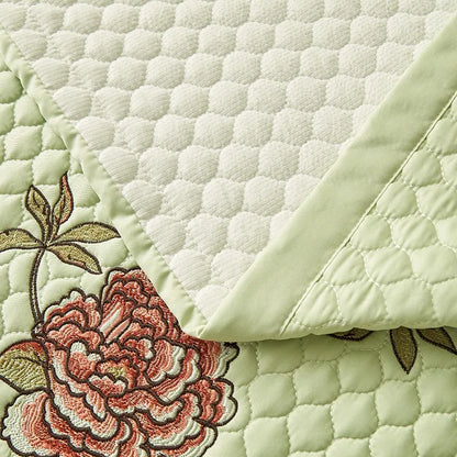 Ensemble de couvre-lit d'été brodé chic - léger et doux, 1 à 3 pièces