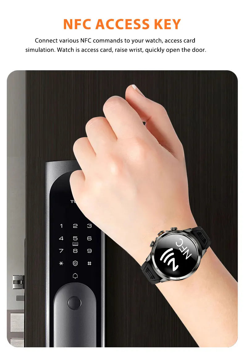 Montre Intelligente H19 Android 10.0 avec Caméra Rotative 1,95" AMOLED