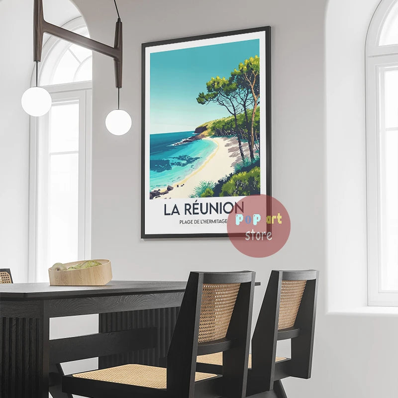 Affiche Voyage La Réunion - Décoration Murale Naturelle