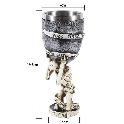 Tasse Viking en Bois Isolée - Baril Double Paroi en Métal