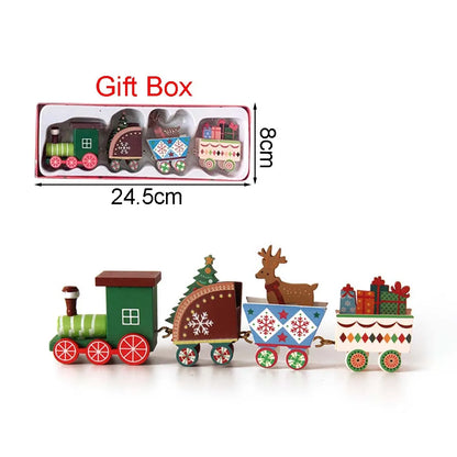 Ornements de Noël : Train en bois mobile pour une déco festive