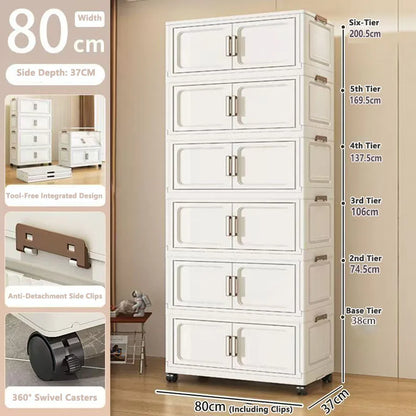 Armoire de rangement pliable pour vêtements de bébé et enfants