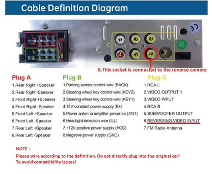 Autoradio 1Din sans fil CarPlay & Android Auto - Écran 6.86'' HD