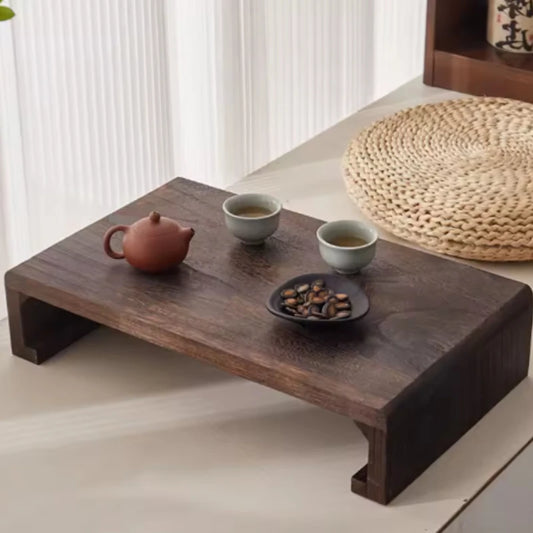 Table de lit en bois rectangulaire pliable pour méditation