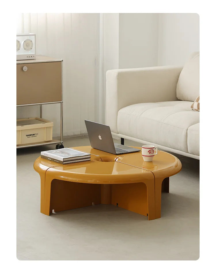 Table Basse Circulaire Nordique Créative – Design Modulable 2025