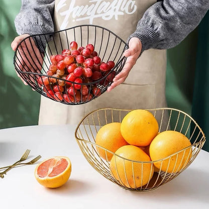 Panier à fruits en métal multi-tailles - Organisateur de cuisine élégant