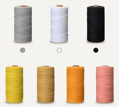 Corde en coton naturel 4mm pour macramé - 10m de créativité DIY