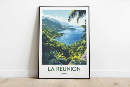 Affiche Voyage La Réunion - Décoration Murale Naturelle