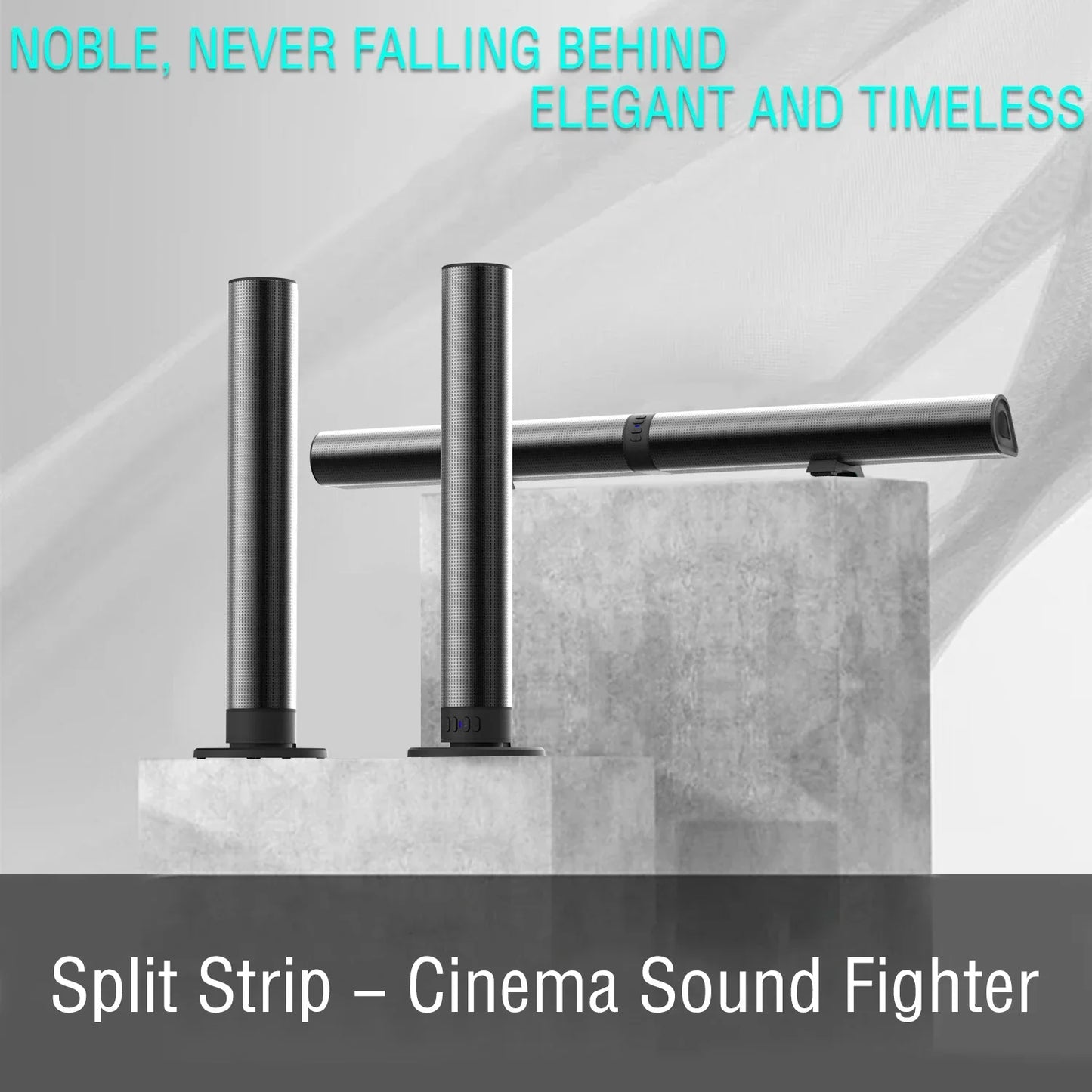 Barre de son 120W Home Cinéma Bluetooth 2 en 1 - Son Détaillé