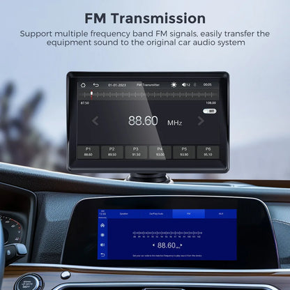 Autoradio Android 7'' sans fil - FM, BT, WiFi, AUX intégré