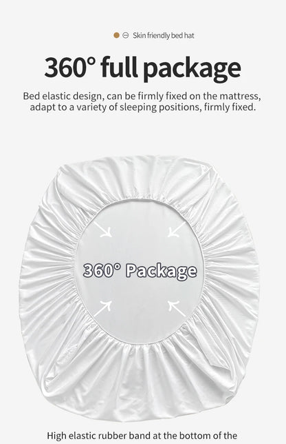 Drap-housse élastique antidérapant pour lits simples à King