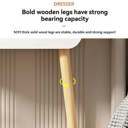 Coiffeuse moderne avec miroir et rangement, petite et élégante