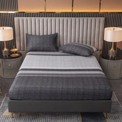 Ensemble de draps King Size 100% Polyester, 3 pièces avec élastique