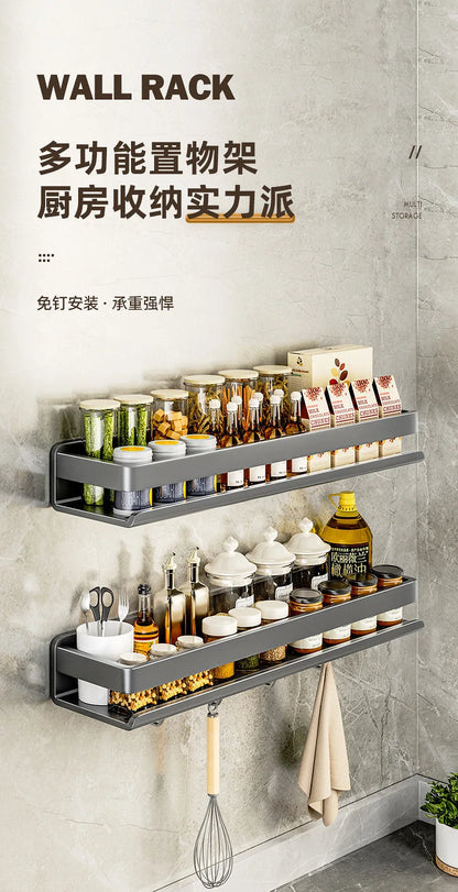 Étagère murale multifonction pour cuisine et salle de bain