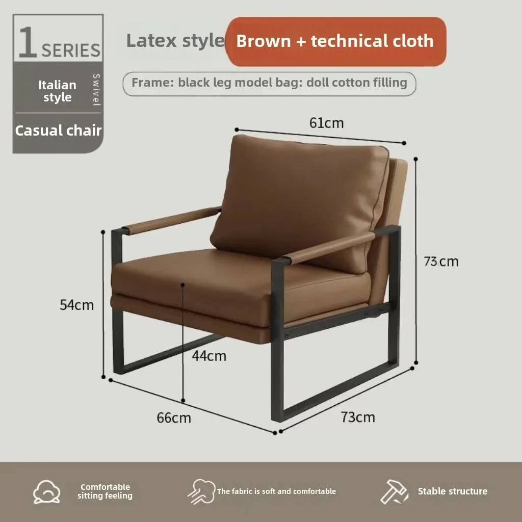 Canapé paresseux nordique en fer forgé pour salon et balcon