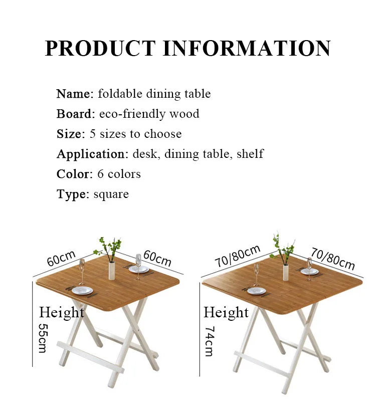 Table Pliable Multifonctionnelle pour Petit Espace et Dortoir