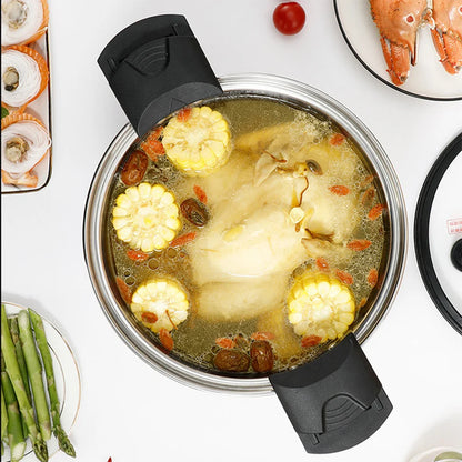 Marmite en Acier Inoxydable à Micro-pression pour Soupes et Ragoûts